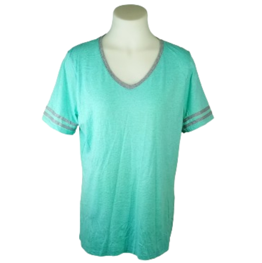 Jerzees Green Gray Top Sz XL